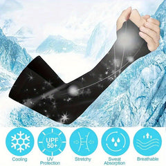 3 Pairs UV Protection Cooling Arm Sleeves For Men And Women