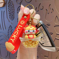 Cartoon Dragon Keychain Keyring Car Bag Key Chain Pendant Year Gift Men Women