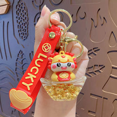 Cartoon Dragon Keychain Keyring Car Bag Key Chain Pendant Year Gift Men Women
