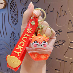 Cartoon Dragon Keychain Keyring Car Bag Key Chain Pendant Year Gift Men Women