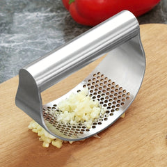 Stainless Steel Garlic Press Metal Garlic Mincer Kitchen Supplies