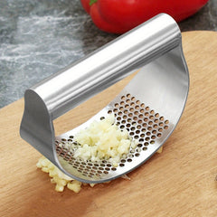 Stainless Steel Garlic Press Metal Garlic Mincer Kitchen Supplies