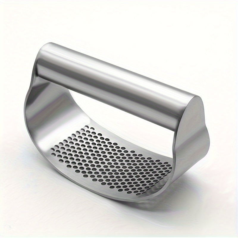 Stainless Steel Garlic Press Metal Garlic Mincer Kitchen Supplies