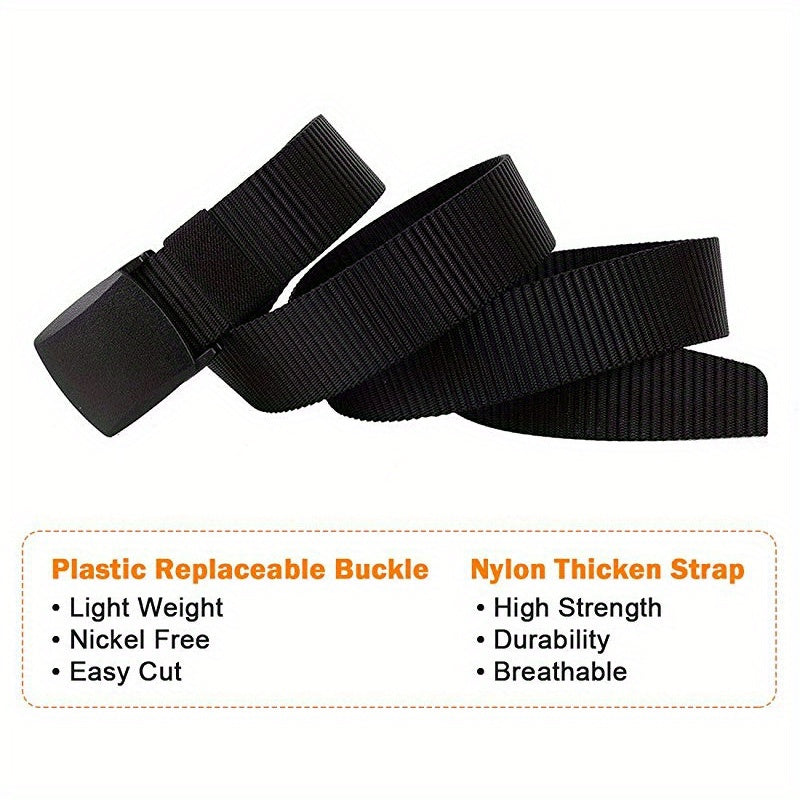 Men's Tactical Military Belt with Automatic Buckle