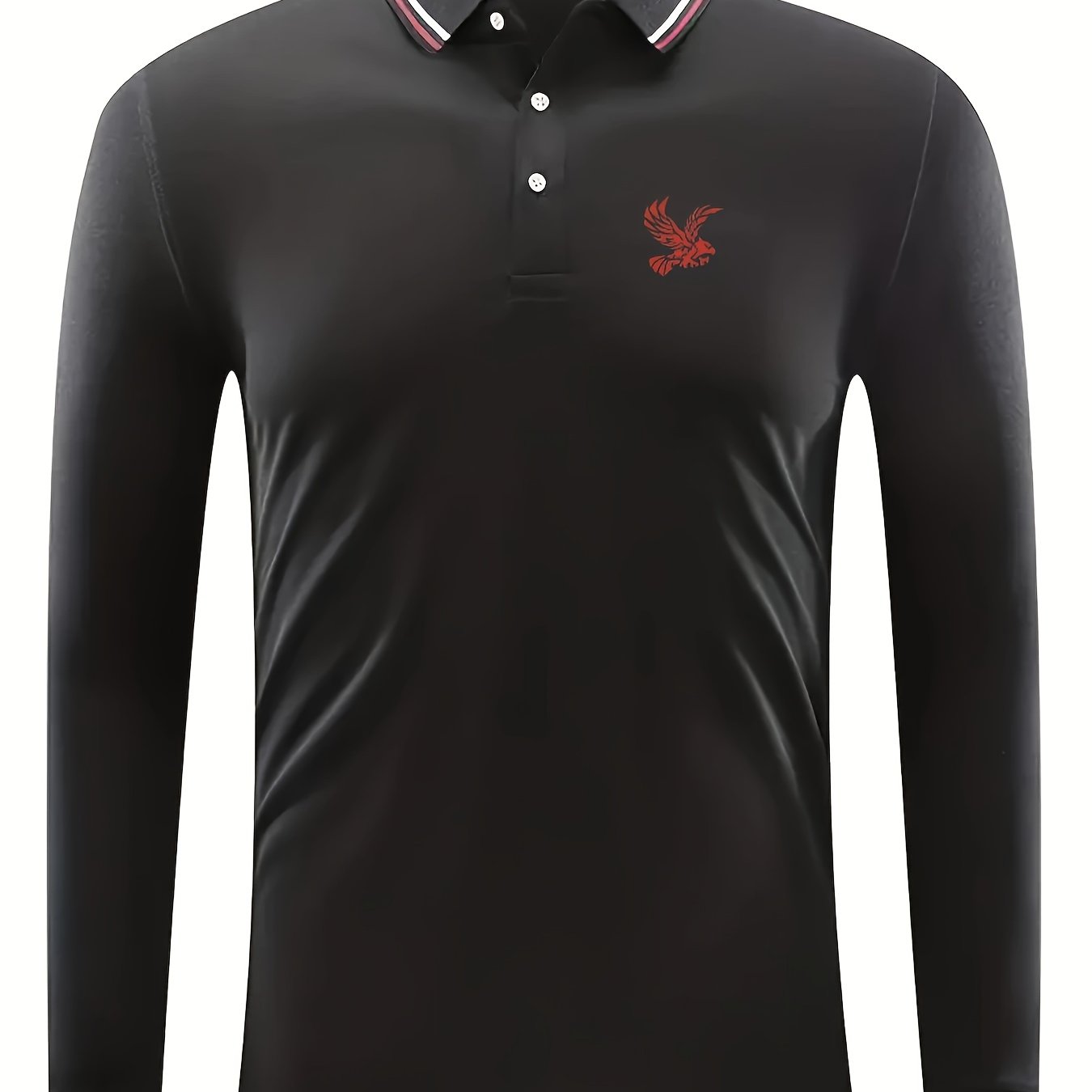 Eagle Pattern Men's Casual Long Sleeve Shirt