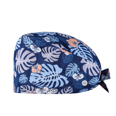 Adjustable Button Sweatband Working Cap Unisex Bouffant Hat