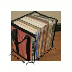 Transparent PVC Book Storage Bag Large Capacity Plastic Bookshelf Storage