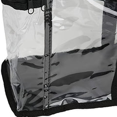 Transparent PVC Book Storage Bag Large Capacity Plastic Bookshelf Storage