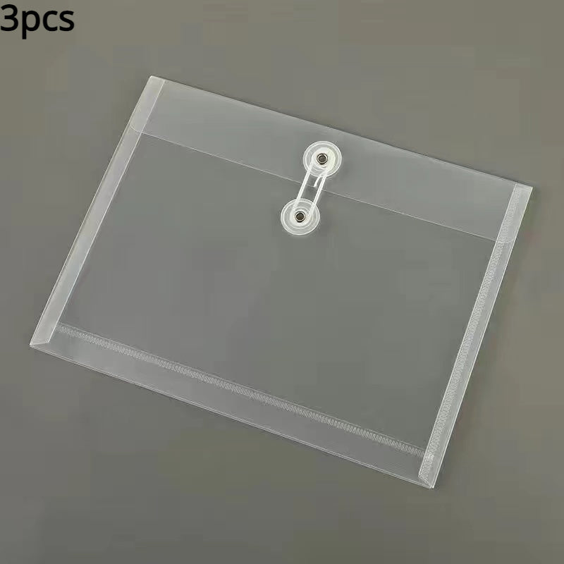 A5 Coiled File Bag Transparent Waterproof Document Bag