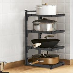 1pc Kitchen Under Sink Rack Household Pot Storage Rack Stovetop Cabinet