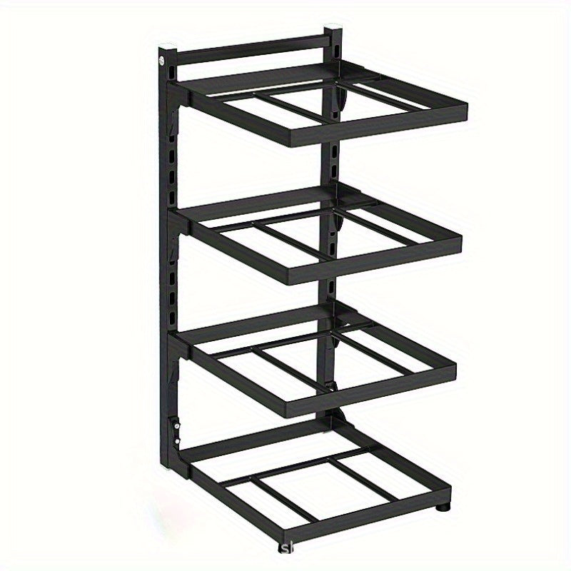 1pc Kitchen Under Sink Rack Household Pot Storage Rack Stovetop Cabinet