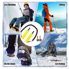 Retractable Ice Pick With Whistle for Safety Fishing Skating Protection