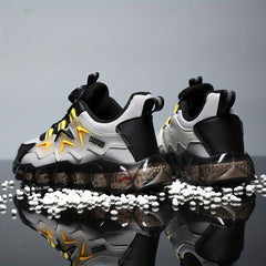 Boy's Breathable Sneakers with Rotating Buckle Air Cushion Shoes