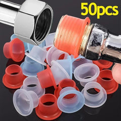 50pcs Silicone Faucet Sealing Gaskets Triangle Valve Rubber Washer Pipe