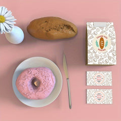 500 Cake Bread Baking Shop Decoration Sealing Stickers