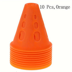 10pcs Soccer Training Cones Improve Game Outdoor Sports Accessories
