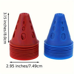 10pcs Soccer Training Cones Improve Game Outdoor Sports Accessories