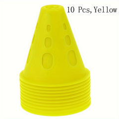 10pcs Soccer Training Cones Improve Game Outdoor Sports Accessories