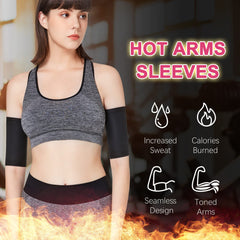 2pcs Women's Arm Trimmers Compression Sweat Bands Arm Shaper Sleeves