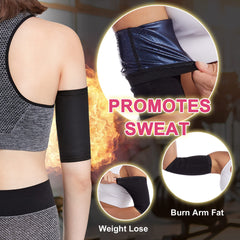 2pcs Women's Arm Trimmers Compression Sweat Bands Arm Shaper Sleeves