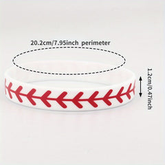 Softball Bracelet Silicone Wristbands Team Athletes Party Favors