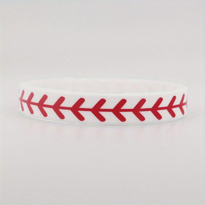Softball Bracelet Silicone Wristbands Team Athletes Party Favors