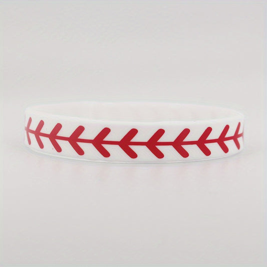 Softball Bracelet Silicone Wristbands Team Athletes Party Favors