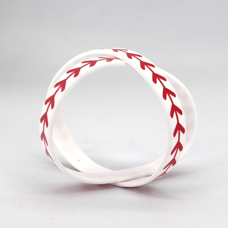 Softball Bracelet Silicone Wristbands Team Athletes Party Favors