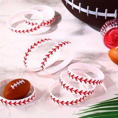 Softball Bracelet Silicone Wristbands Team Athletes Party Favors