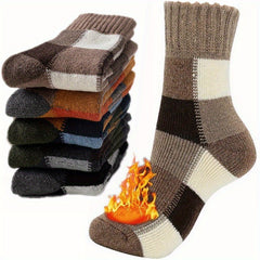 Men's Winter Thick Warm Socks, 5 Pairs