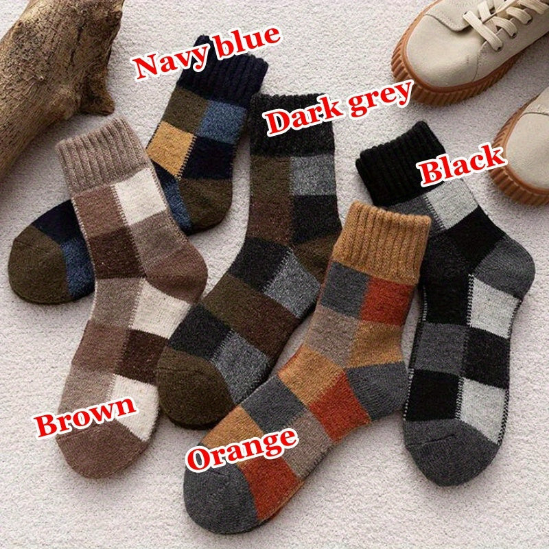 5 Pairs Men's Winter Thick Warm Socks