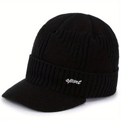 Knitted Baseball Cap for Winter Outdoor Sport Elderly