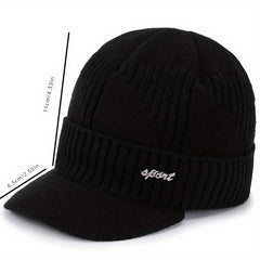 Knitted Baseball Cap for Winter Outdoor Sport Elderly