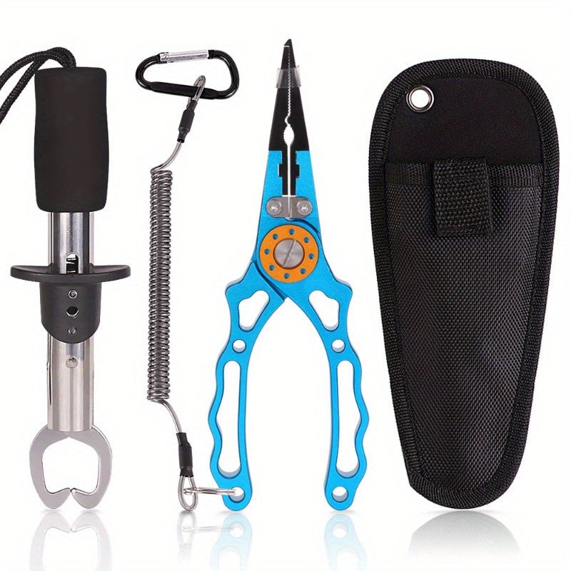2pcs Fishing Pliers Fish Lip Gripper Upgraded Muti Function Fishing Pliers Hook