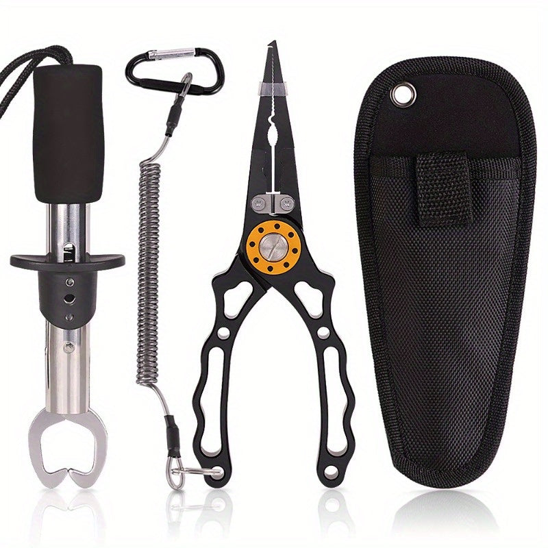 2pcs Fishing Pliers Fish Lip Gripper Upgraded Muti Function Fishing Pliers Hook