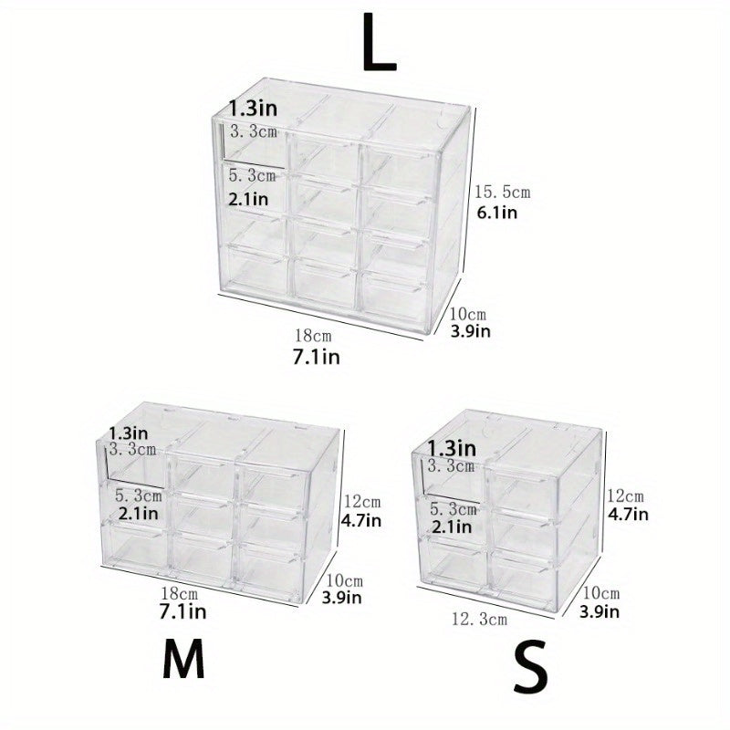 Dustproof Organizer for Stationery Jewelry Cosmetics