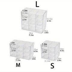 Dustproof Organizer for Stationery Jewelry Cosmetics