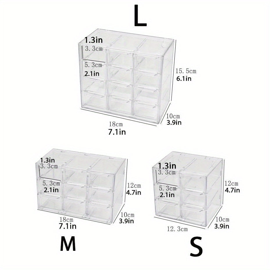Dustproof Organizer for Stationery Jewelry Cosmetics