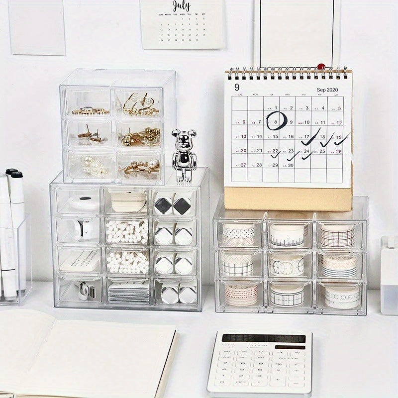 Dustproof Organizer for Stationery Jewelry Cosmetics