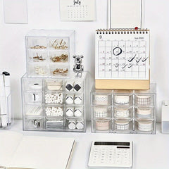 Dustproof Organizer for Stationery Jewelry Cosmetics