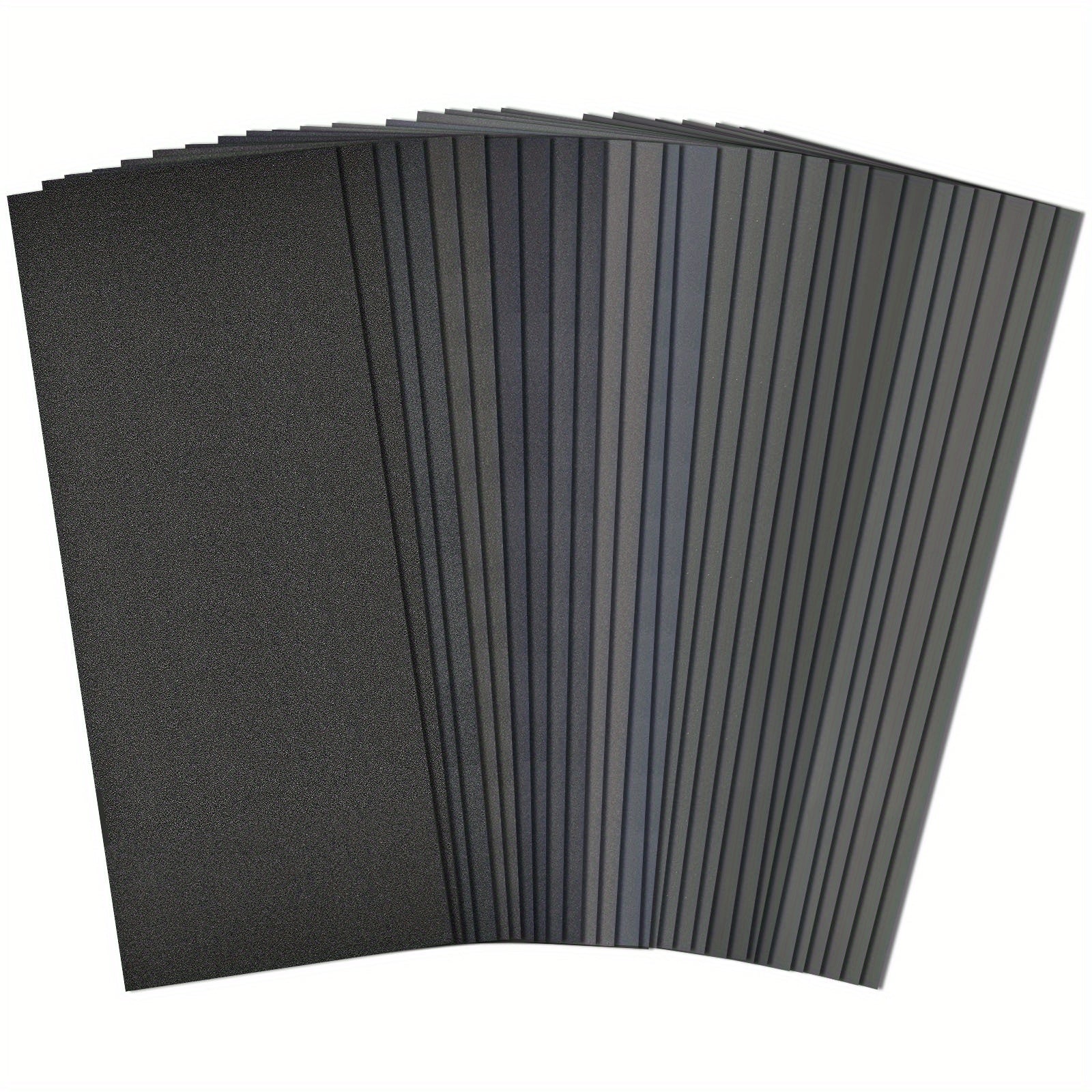 28pcs Wet/Dry Sandpaper Assorted Grits 120-3000 Waterproof Abrasive Sheets