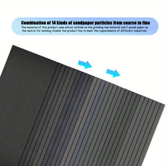 28pcs Wet/Dry Sandpaper Assorted Grits 120-3000 Waterproof Abrasive Sheets