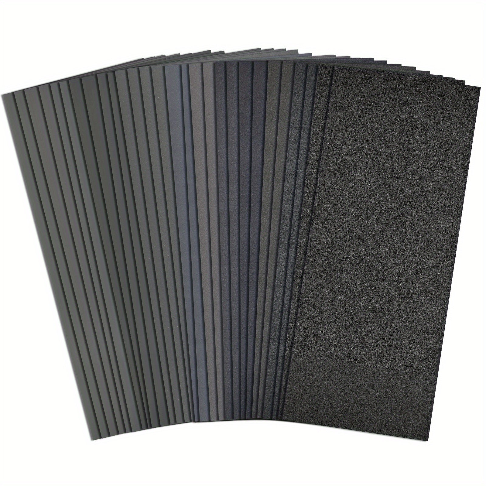 28pcs Wet/Dry Sandpaper Assorted Grits 120-3000 Waterproof Abrasive Sheets
