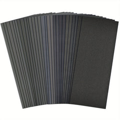 28pcs Wet/Dry Sandpaper Assorted Grits 120-3000 Waterproof Abrasive Sheets