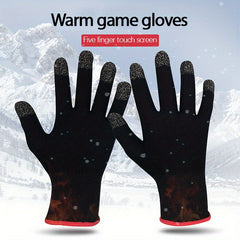 2pcs Touch Screen Game Gloves Anti-scratch Sweat Sensitive Figer Gloves