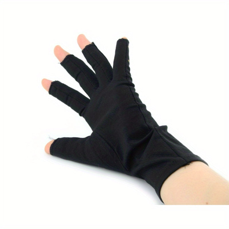 Copper Fiber Fingerless Compression Gloves for Arthritic Joints