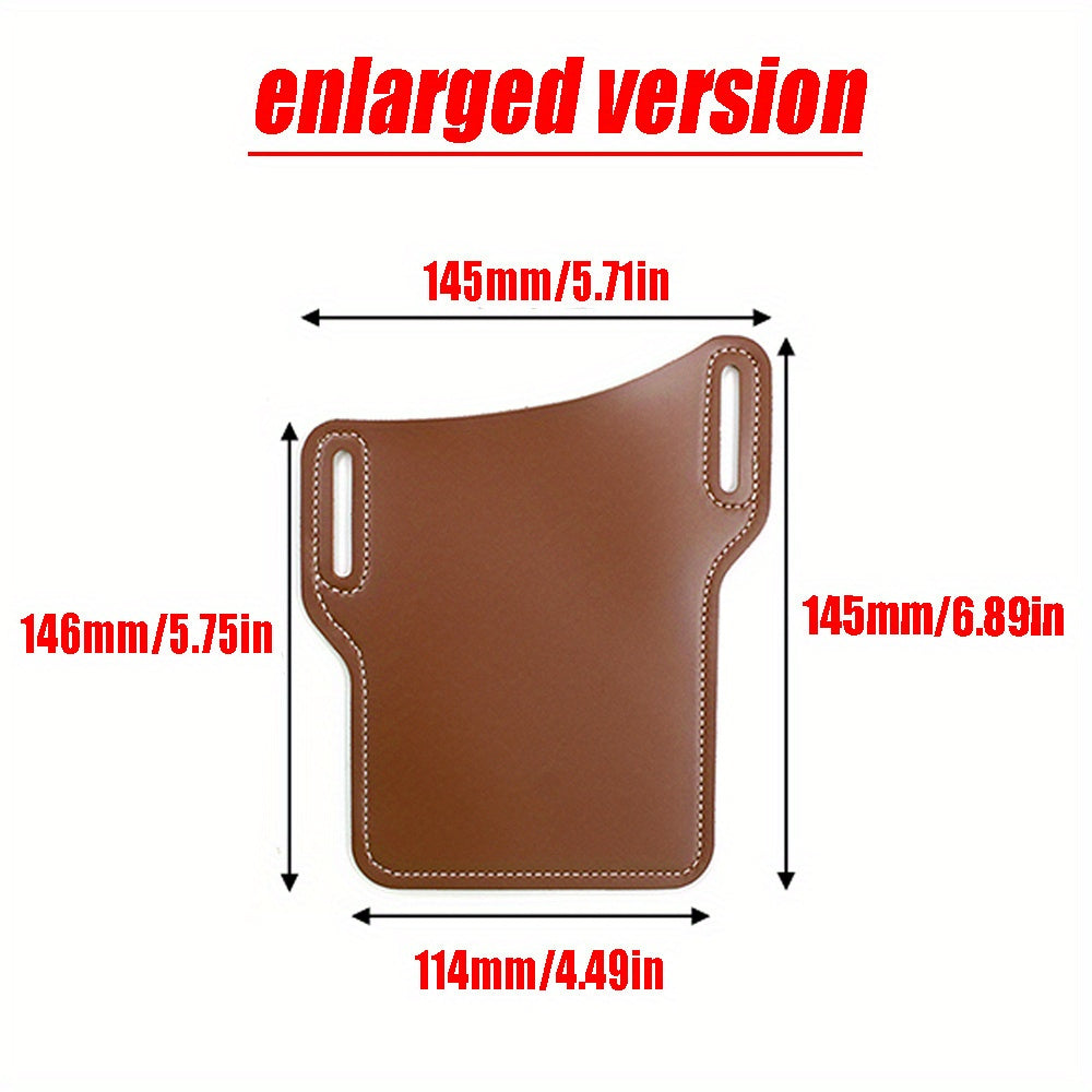 Men's PU Leather Phone Case Outdoor Sports Storage Bag