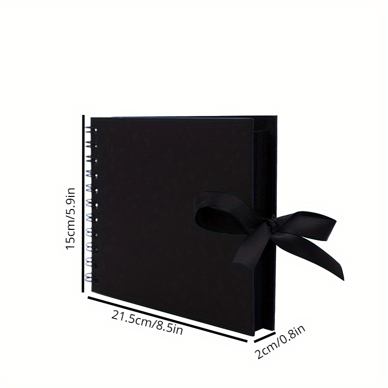 Bow Ribbon A5 Photo Album 30 Pages DIY Scrapbook Photo Organiser