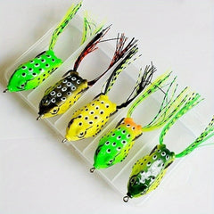 2pcs Hollow Body Soft Frog Topwater Soft Lure Bionic Fishing Lures