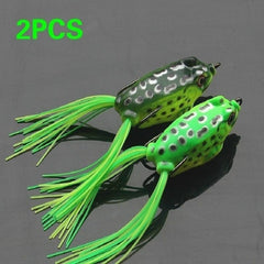 2pcs Hollow Body Soft Frog Topwater Soft Lure Bionic Fishing Lures